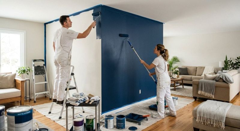 Accent Wall Painting in Wilmington, NC